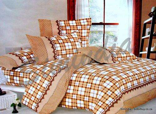 New Arrivals Import  Quality soft cotton blend Seersucker Queen 6 pcs Printed Duvet Cover Set