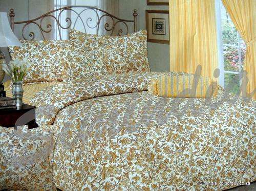 Get two great looks for price of one King size Bedspread Superior cotton reversible with 11 Pieces
