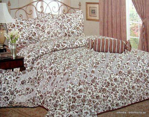 Get two great looks for price of one King size Bedspread Superior cotton reversible with 11 Pieces