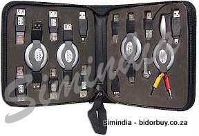 Travel Cable Case USB, Firewire, RJ45+RJ12