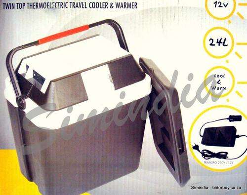 Twin Top Thermoelectric Travel Cooler and warmer