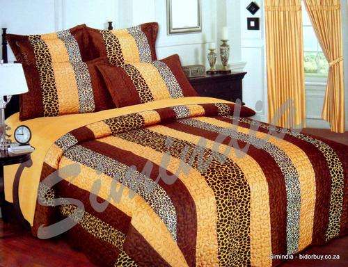 Queen size Bedspread Superior Luxurious Polysilk with velvet  Quilted 6 Pieces