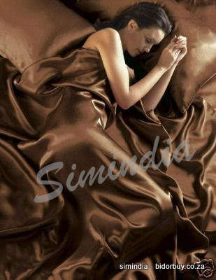 Sexy Queen Size Satin Charmeuse Brown Color By Scent Station