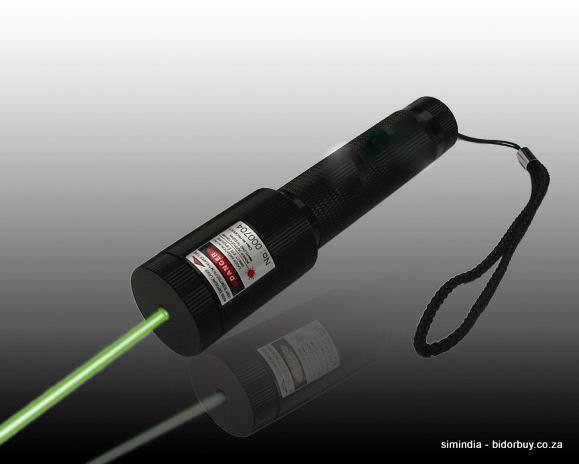 300mW Rechargeable Laser Pointer with Star Holographic Projector and Laser Pointer-Dual Action