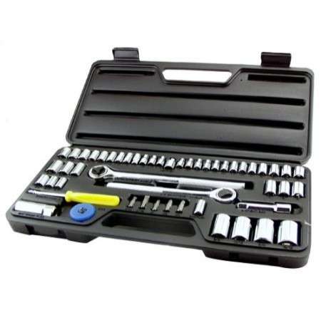 52 Pcs 1/4" Multi Lock Socket tool Set in Plastic Carry Case
