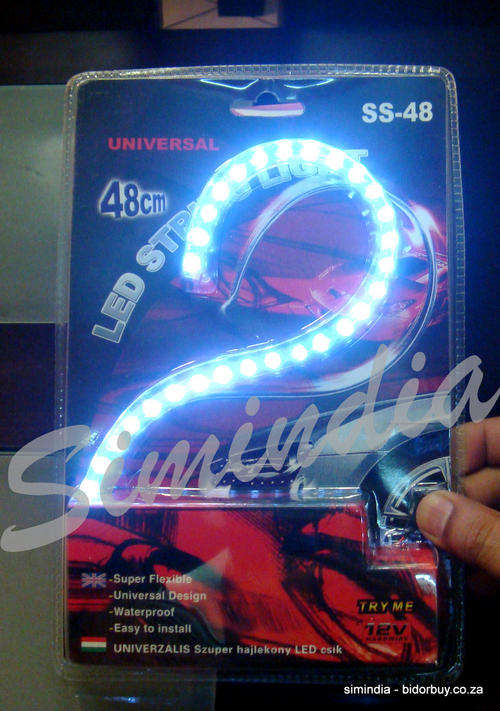 48 cm LED Light for Car, Motorbikes - Super Flexible WHITE Colour & Waterproof