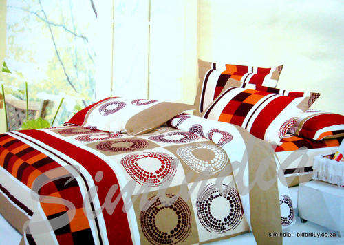 New Arrivals Excellent Import Quality cotton feel (Super Soft) Queen 6 pcs Printed Duvet Cover Set