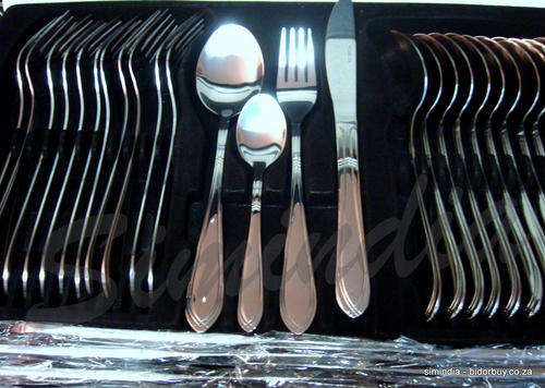 New Arrivals for XMAS Superior Quality Heavy Stunning 72 Pcs Cutlery Set in Leatherette Case