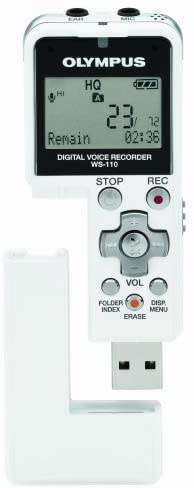 Olympus WS-110 Handheld Digital Voice Recorder with Lanier LX-008-0 Conference Microphone