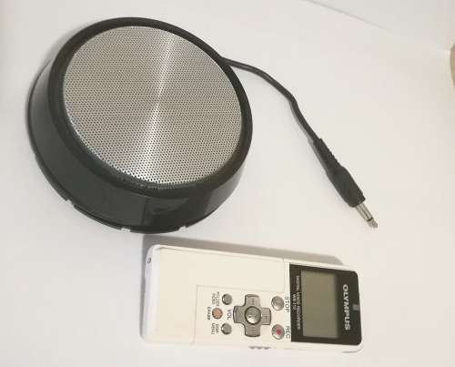 Olympus WS-110 Handheld Digital Voice Recorder with Lanier LX-008-0 Conference Microphone