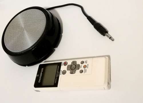 Olympus WS-110 Handheld Digital Voice Recorder with Lanier LX-008-0 Conference Microphone