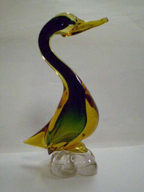 MURANO STYLE BIRD - LARGE, IN BEAUTIFUL COLOURS