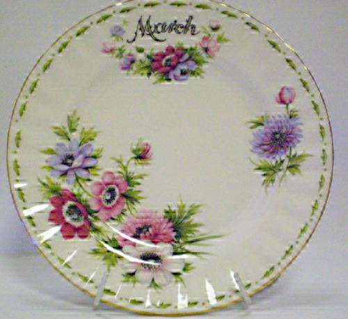 ROYAL ALBERT FLOWER OF THE MONTH SAUCER - MARCH