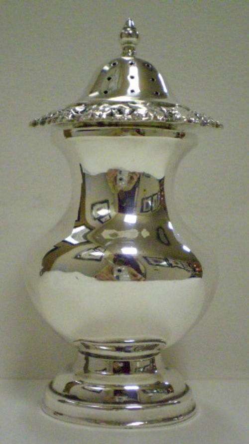 LARGE SILVER PEPPER POT