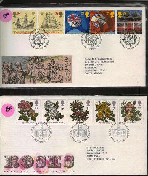 GB  FDC's and Year packs R1000+