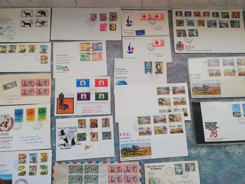 Rhodesia covers (Lot365)