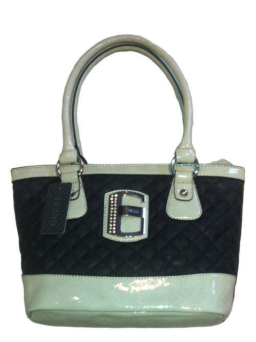 Guess Handbag Bromley Small Black and Cream *****Free Shipping via SAPO (7 days)