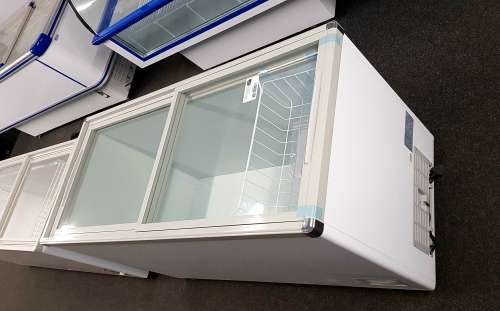 GLASS TOP FREEZER FOR SALE - ISLAND FREEZER - COMMERCIAL CHEST FREEZER - DISPLAY FREEZER 1.5M