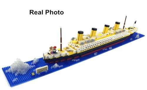 Titanic Ship 3D Building Blocks Toy Titanic Boat 3D Model Educational Gift Toy for Children