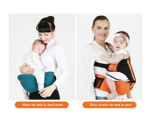 Baby HipSeat simple type hip seat carrier, Front, back and Hip - Random Colours