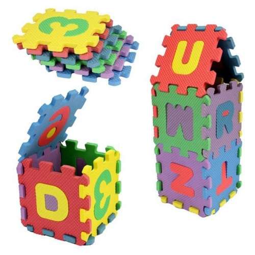 26 Piece set children mini EVA Foam Alphabet Letters Floor Soft Baby Mat 3d puzzle Kids Educ