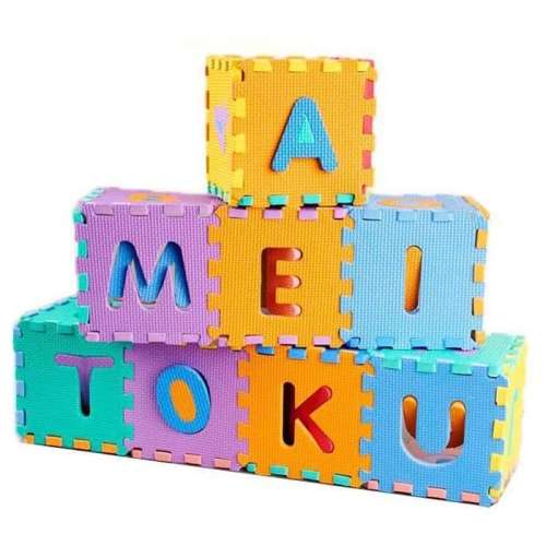 26 Piece set children mini EVA Foam Alphabet Letters Floor Soft Baby Mat 3d puzzle Kids Educ