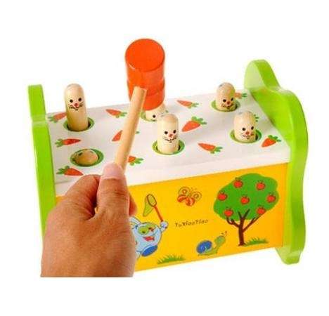 Children Baby Wood Sound Knock Punch and Drop Instruments Pound Pounding and Roll Bench Tower ,2,3,4