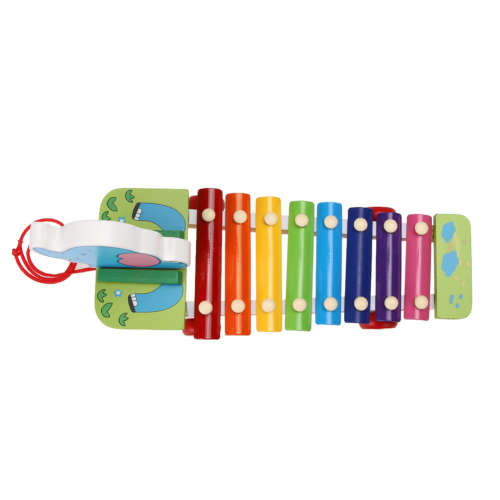 Cute Elephant Style Hand Bells knock xylophone 8 notes musical instrument toy