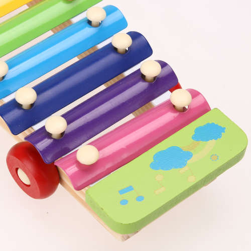 Cute Elephant Style Hand Bells knock xylophone 8 notes musical instrument toy