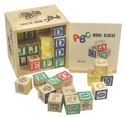 ABC Set of Wooden blocks small sized blocks