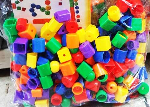 Large Beads Threading Assembling Building Toys for children