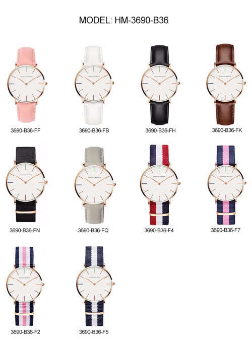 Hannah Martin CW-3690 Classical Women Ladies Brand Watch