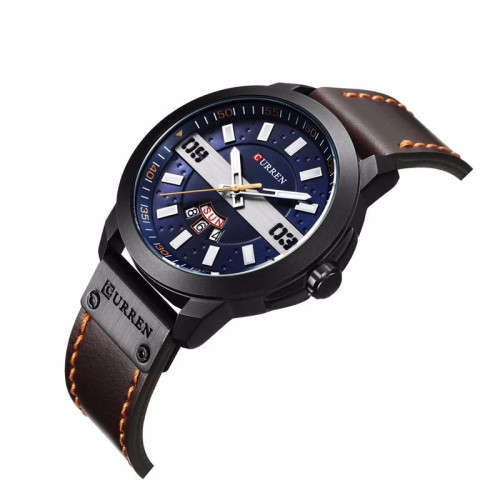*** GENIUNE *** CURREN Leather Men Casual Quartz Wrist Watches +CALENDAR