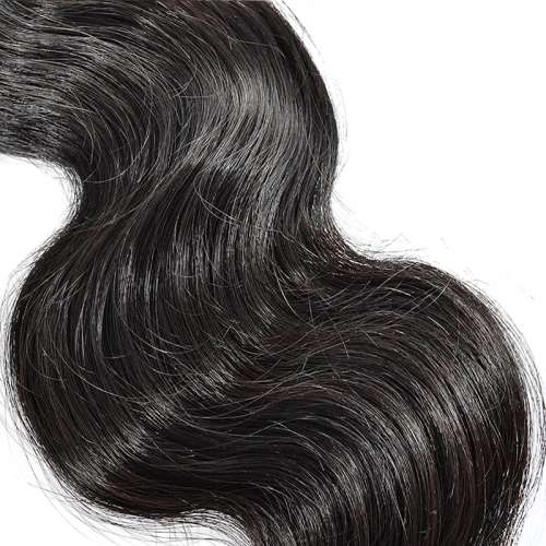 16 INCHES, 16inch*3 +14inch(Closure) Brazilian Hair Weave Bundles With Closure Non Remy Human Hair B