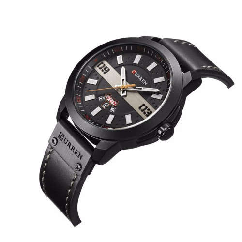 *** GENIUNE *** CURREN Leather Men Casual Quartz Wrist Watches +CALENDAR