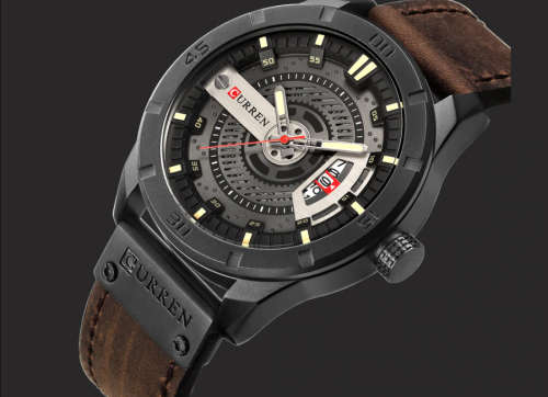 CURREN Men Military Sports Watches Men's Quartz Date Clock Man Casual Leather Wrist Watch Relogio Ma