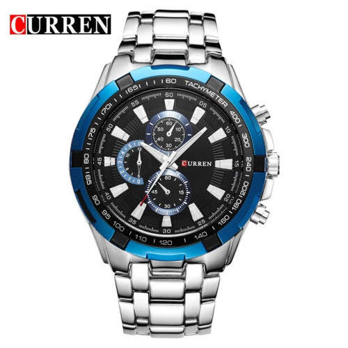 CURREN  Brand Simple Fashion Casual Business Watches Men