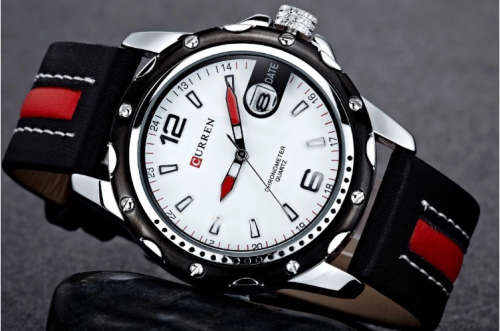CURREN  Casual Calendar Male Watch Chronograph Analog Mens Watches Men Quartz Wristwatch