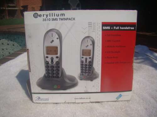 Twin pack  cordless phones Marconi