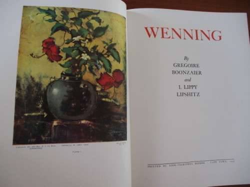 WENNING. By Gregoire Boonzaier & I Lippy Lipschitz