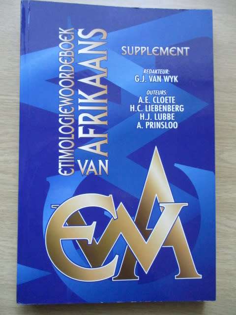 ETIMOLOGIEWOORDEBOEK VAN AFRIKAANS