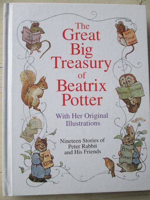 THE GREAT BIG TREASURY OF BEATRIX POTTER. With her original illustrations. 19 Peter Rabbit stories