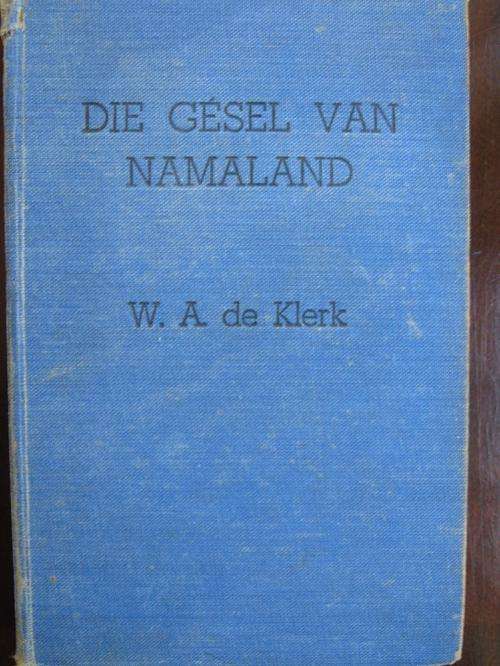 Die Gesel van Namaland. WA de Klerk