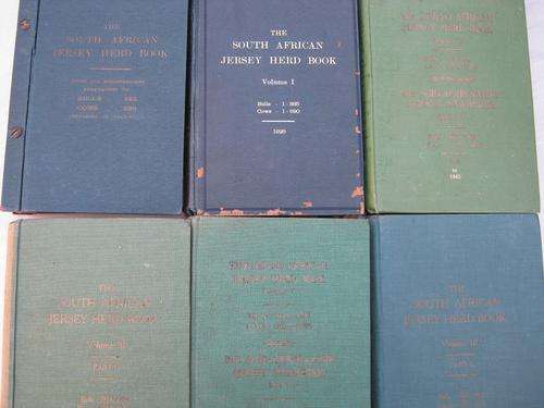 THE SOUTH AFRICAN JERSEY HERD BOOK - 6 Volumes