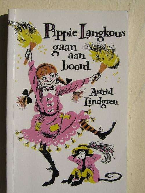 Pippie Langkous gaan aan boord. Astrid Lindgren