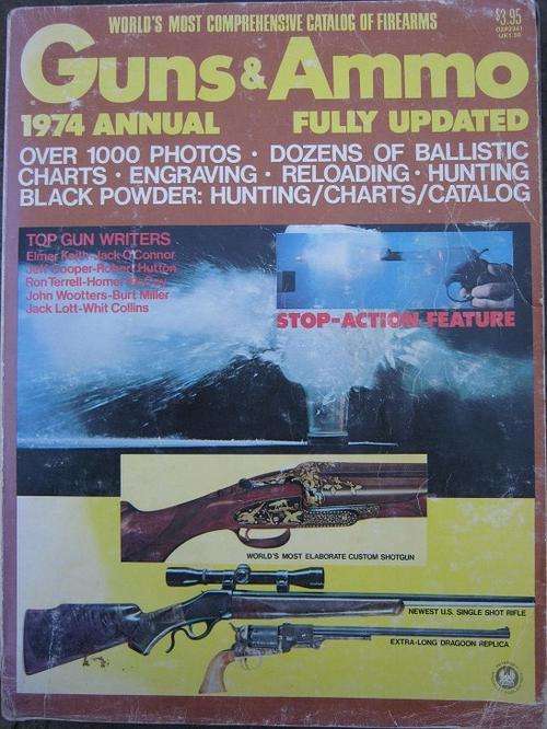 Guns and Ammo. 1974 Annual. The Worlds Most Comprehensive Catalog of Firearms