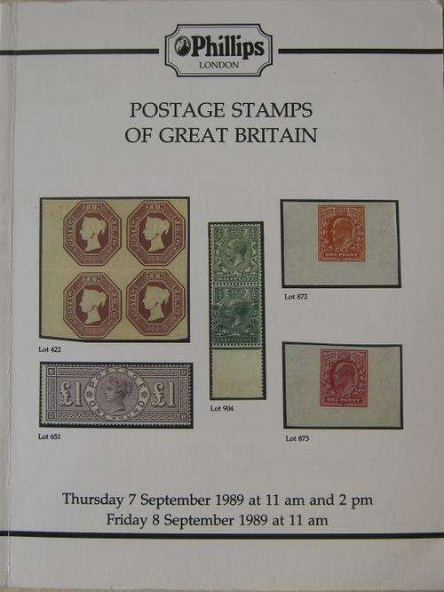 Philips Catalogue. POSTAGE STAMPS OF GREAT BRITAIN. September 1989