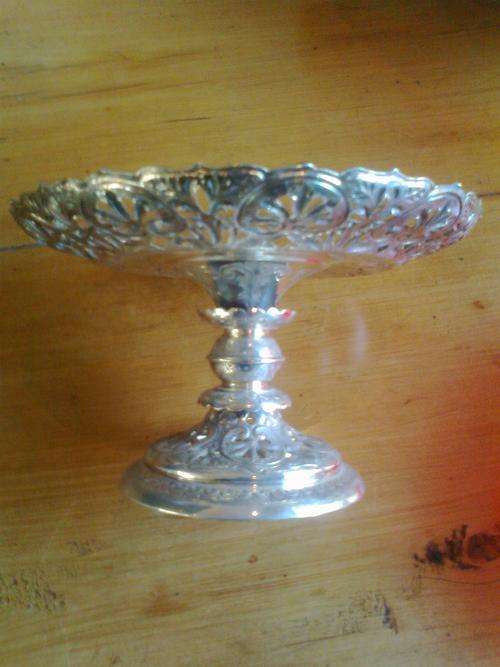 VICTORIAN SILVER TAZZA (CAKESTAND), SHEFFIELD 1898, MARTIN HALL & CO.