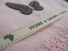 BEAUTIFUL cellular 100% cotton blanket with felt Butterfly - PERFECT FOR A NEWBORN