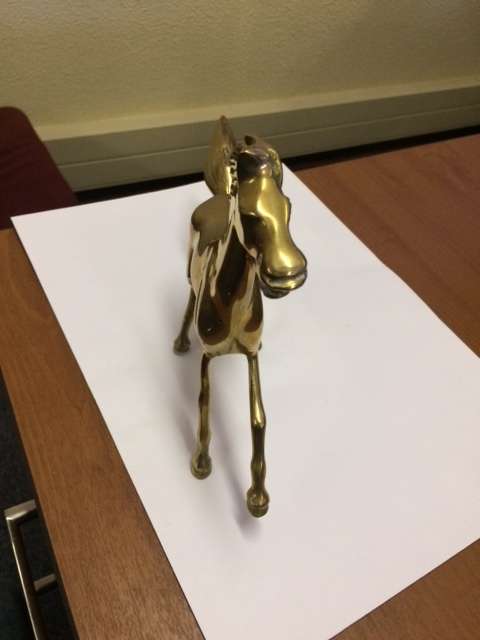 Vintage Solid Brass Horse
